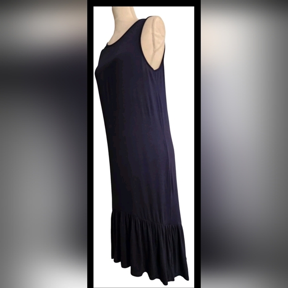 Paradise Navy Blue Jersey Stretch Maxi Dress Women's S NWT - Picture 2 of 7